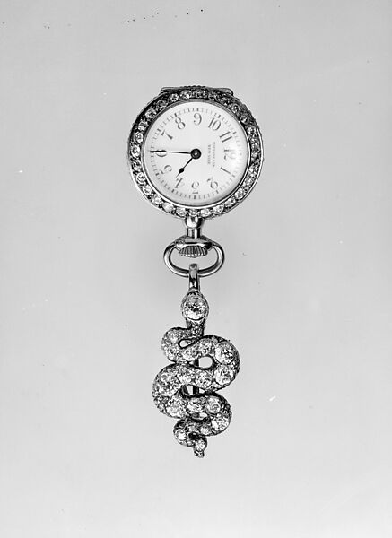 Watch and Pin, Tiffany &amp; Co. (American, New York, NY, 1837–present), Gold, diamonds, silver, American