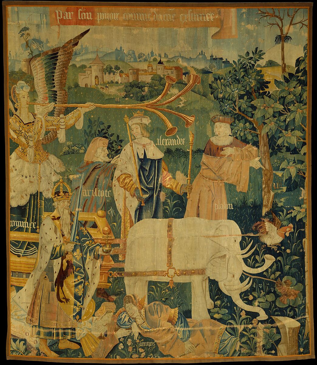 The Triumph of Fame over Death, Wool warp;  wool and silk wefts, South Netherlandish