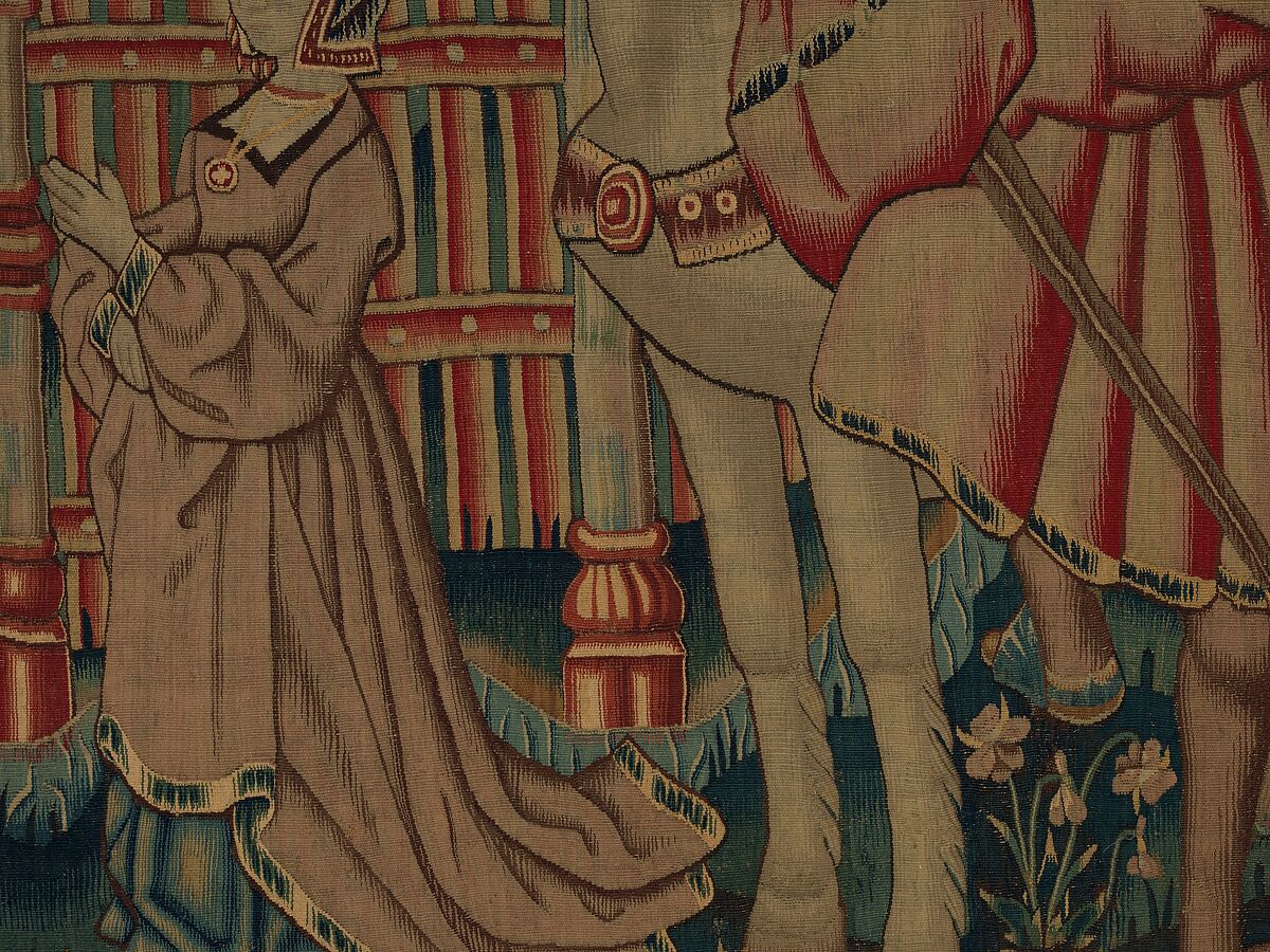 Hunting for Wild Boar (from the Hunting Parks Tapestries), Wool, and silk thread, South Netherlandish