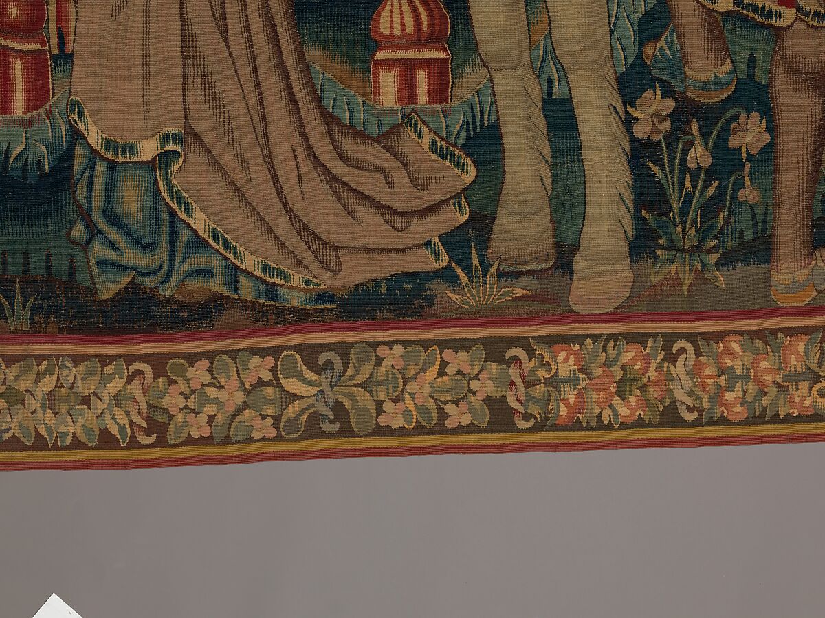 Hunting for Wild Boar (from the Hunting Parks Tapestries), Wool, and silk thread, South Netherlandish