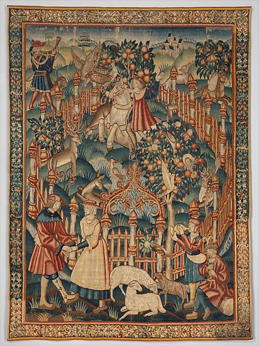 Hunting with a Hawk (from the Hunting Parks Tapestries)