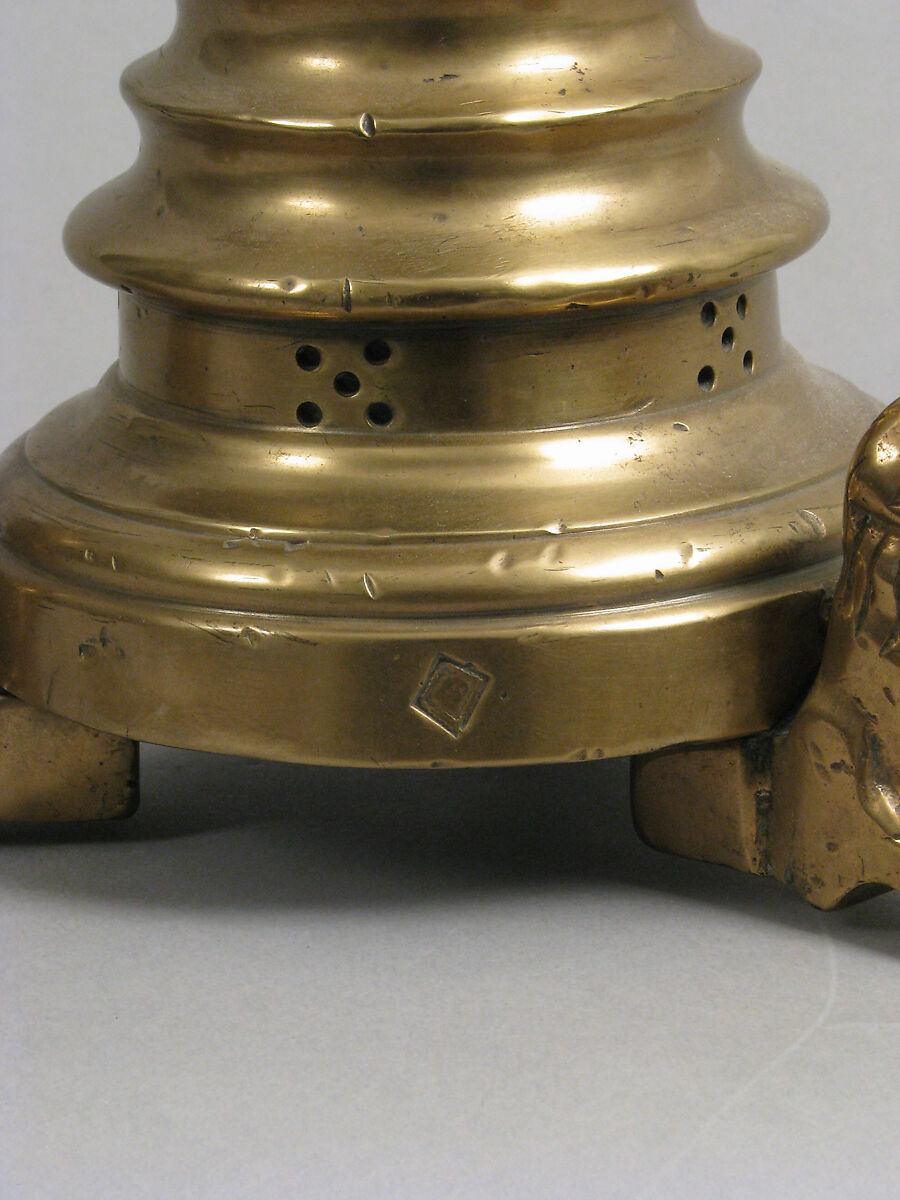 Candlestick, Pricket, Brass, South Netherlandish