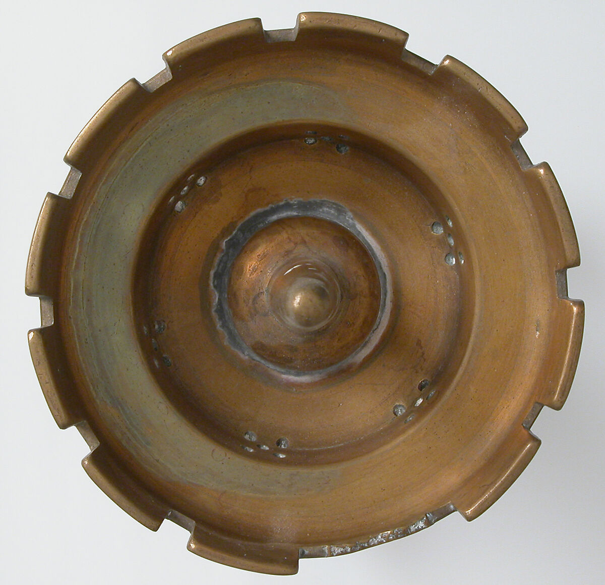 Candlestick, Pricket, Brass, South Netherlandish