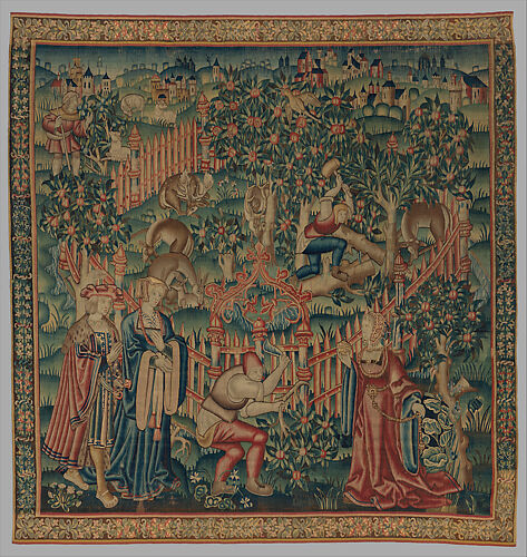 Woodcutters Working at a Deer Park (from the Hunting Parks Tapestries)