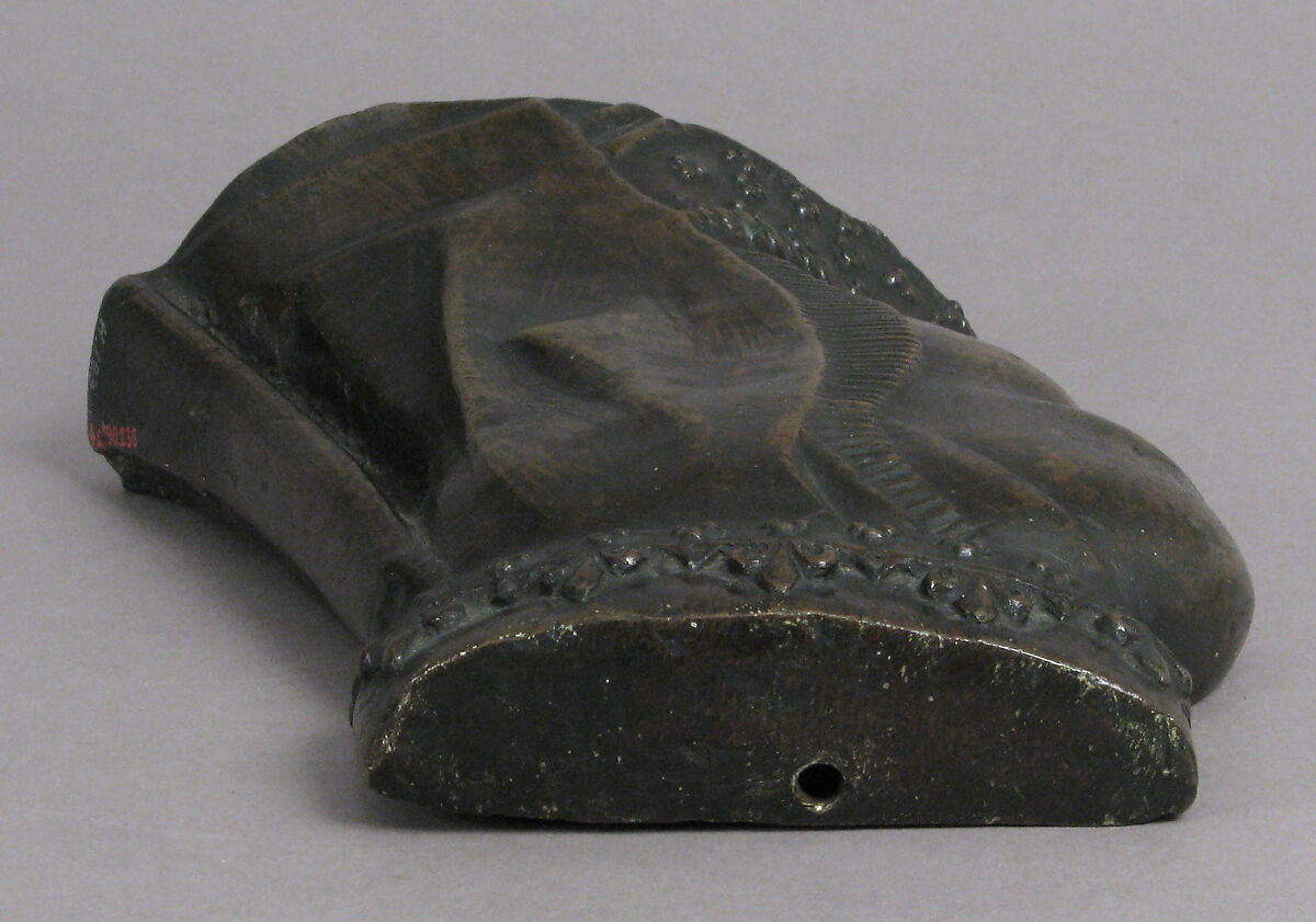 Plaque, Anne of Brittany, Copper alloy, French