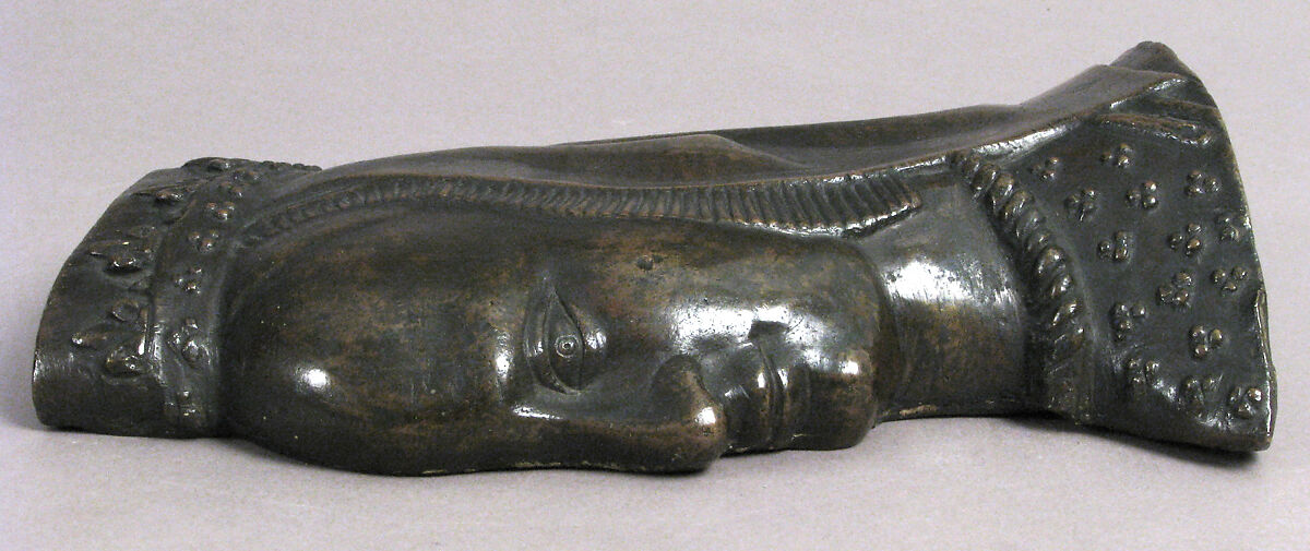 Plaque, Anne of Brittany, Copper alloy, French