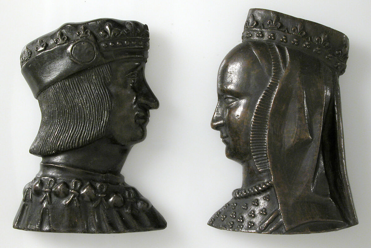 Plaque, Anne of Brittany, Copper alloy, French