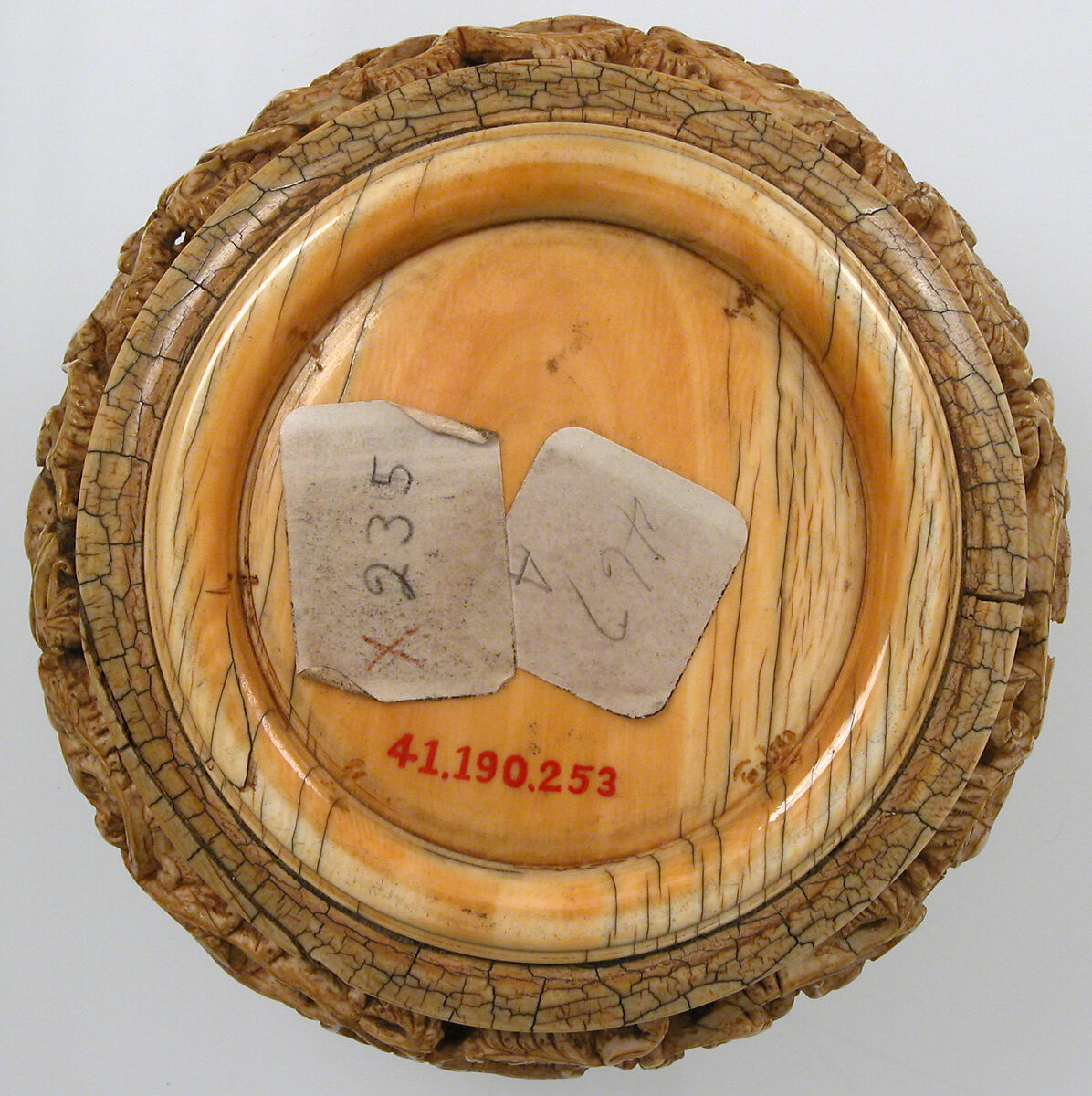 Circular Box with a Hunting Scene, Elephant ivory, Italian (?)