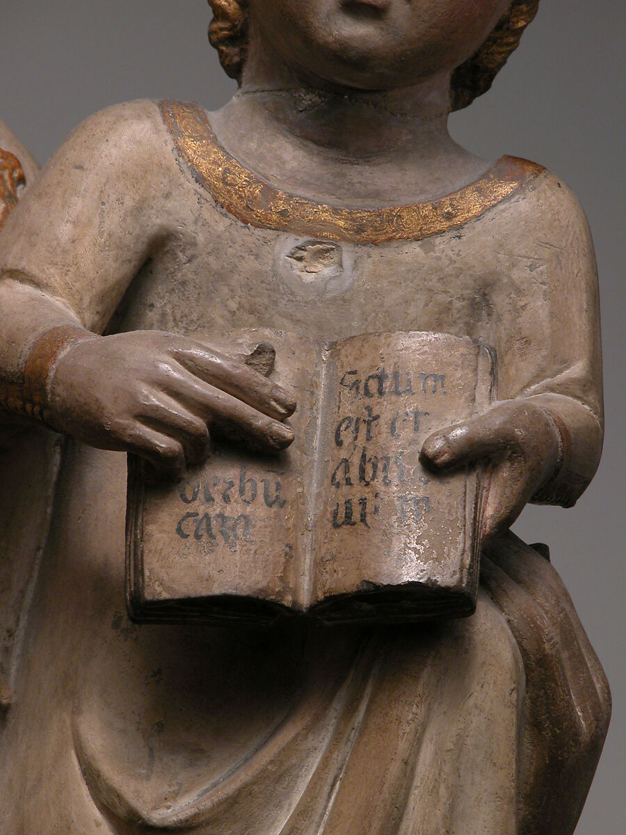 Virgin and Child, Guillem Seguer, Limestone with polychromy and gilding, Catalan