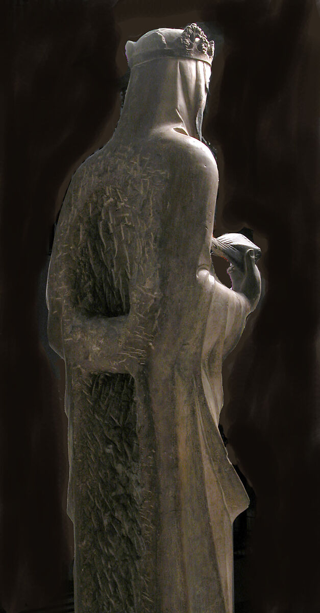 Virgin and Child, Guillem Seguer, Limestone with polychromy and gilding, Catalan