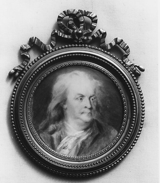 Plaque Portrait of Benjamin Franklin, After Jacques Thouron, Ivory 