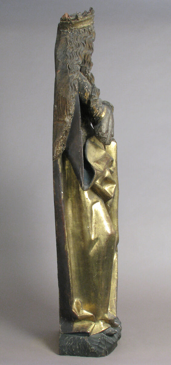 Saint Catherine, Limewood with paint and gilding, German