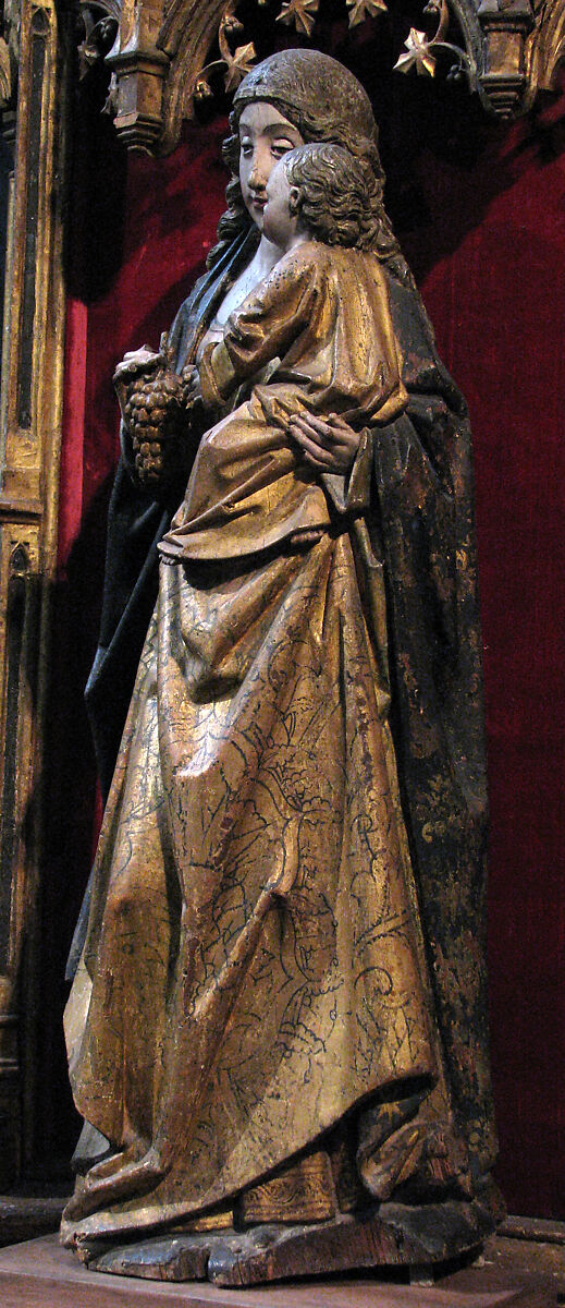 Virgin and Child, Wood with paint and gilding, Spanish