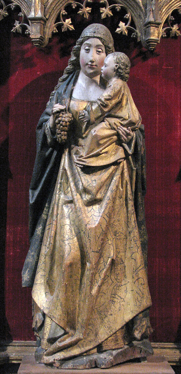 Virgin and Child, Wood with paint and gilding, Spanish