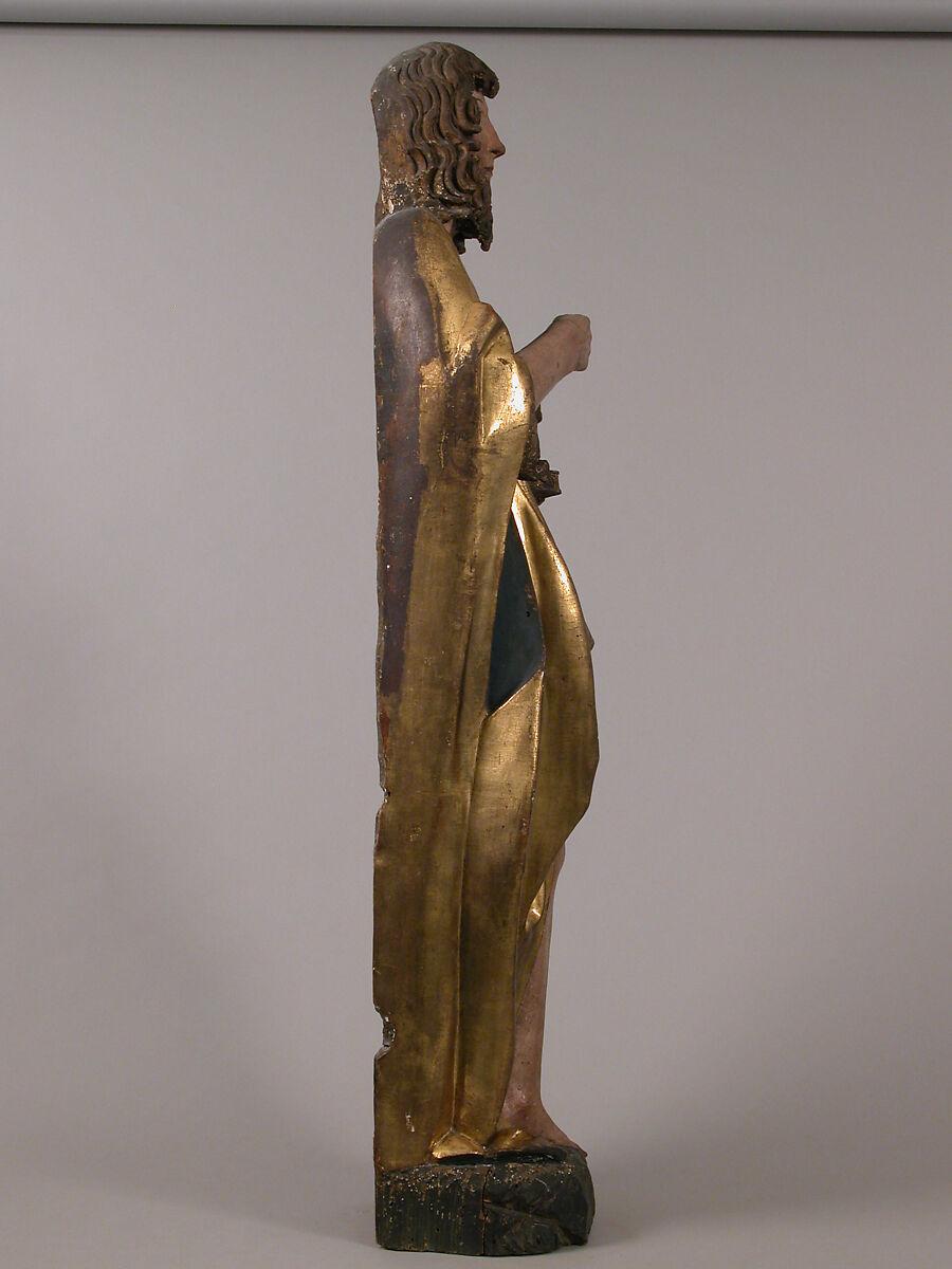Saint John the Baptist, Limewood with paint and gilding, German