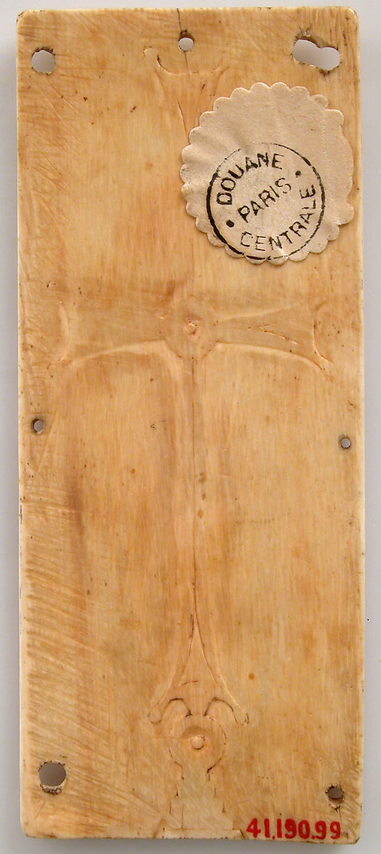 Right Wing of a Triptych with Saints Nicholas and Theodore, Elephant ivory, Byzantine