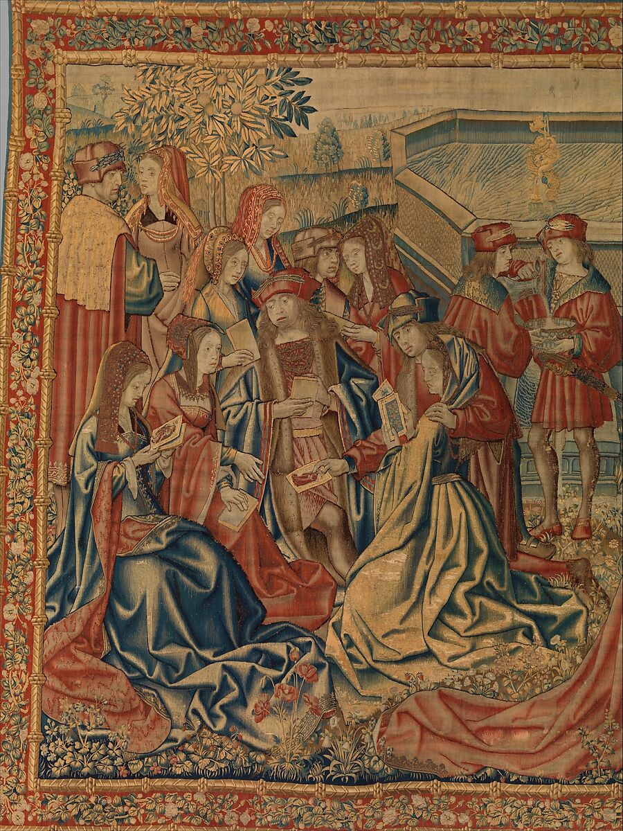 The Garden of Love, Wool warp;  wool, silk, and metallic wefts, South Netherlandish