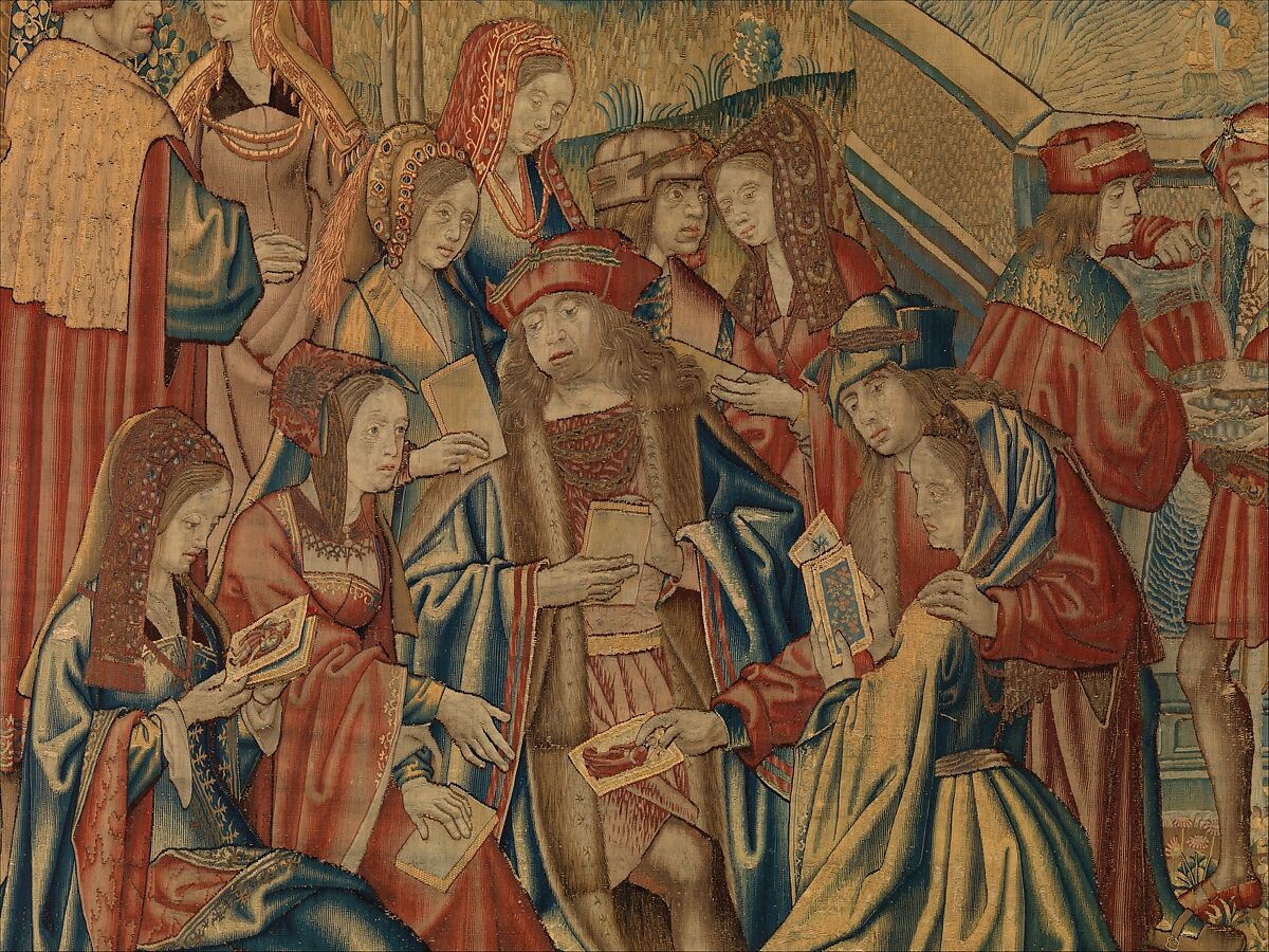 The Garden of Love, Wool warp;  wool, silk, and metallic wefts, South Netherlandish