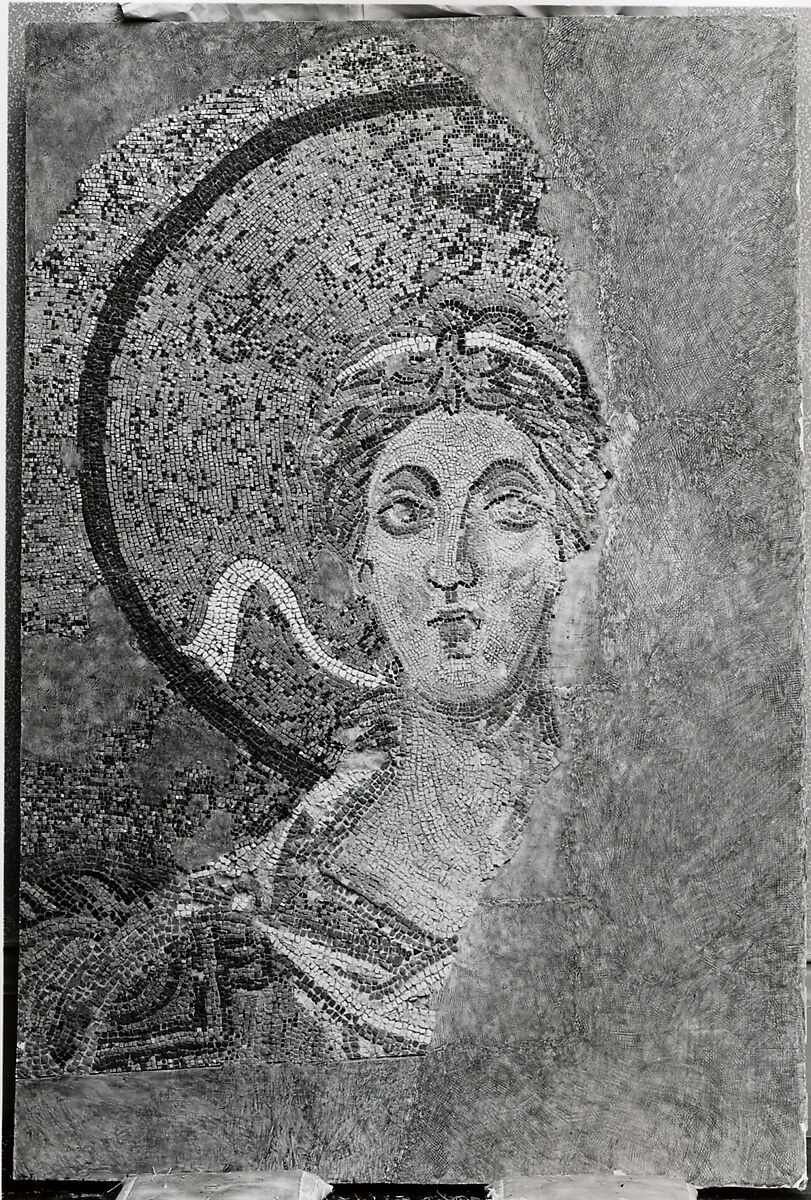 Archangel Gabriel, Plaster cast, paint, Byzantine