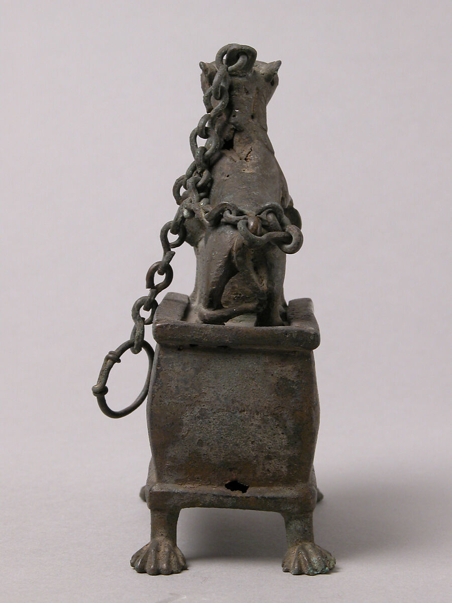Censer with a Lioness Hunting a Boar, Bronze, Coptic