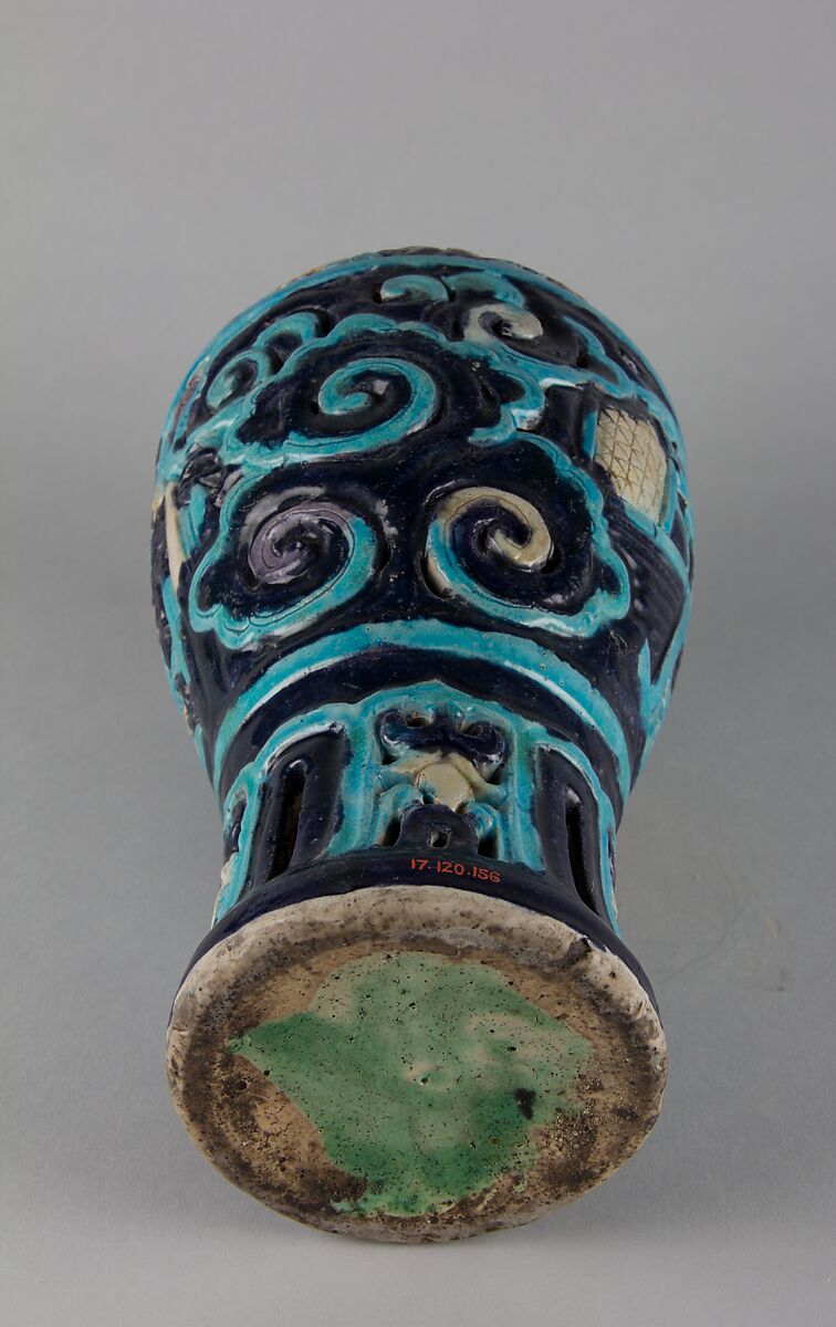 Meiping vase with human figures, Stoneware with polychrome enamels (Fahua ware), China