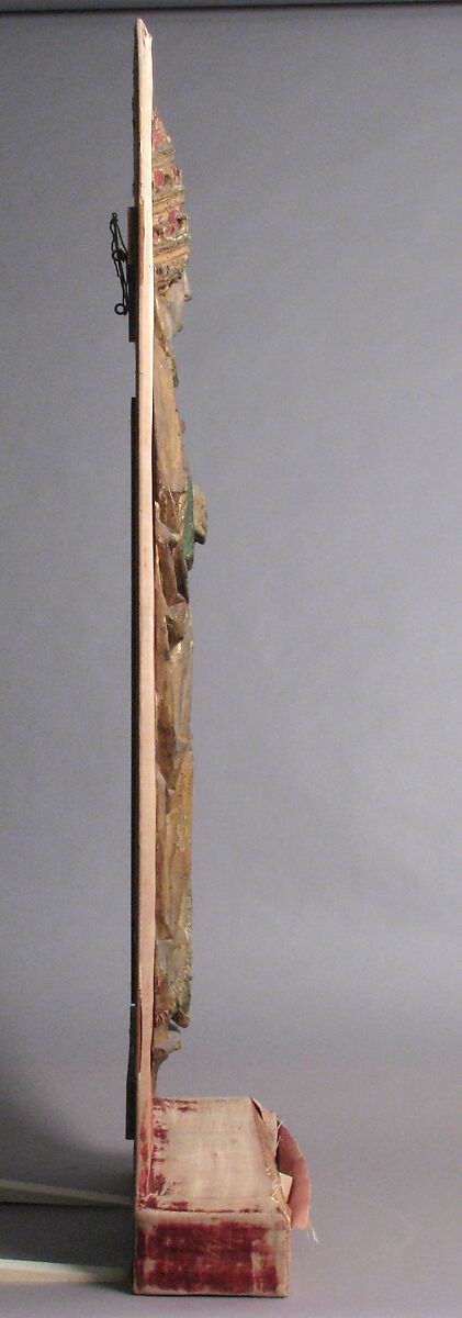 Relief of Pope, Limewood with paint and gilding, German