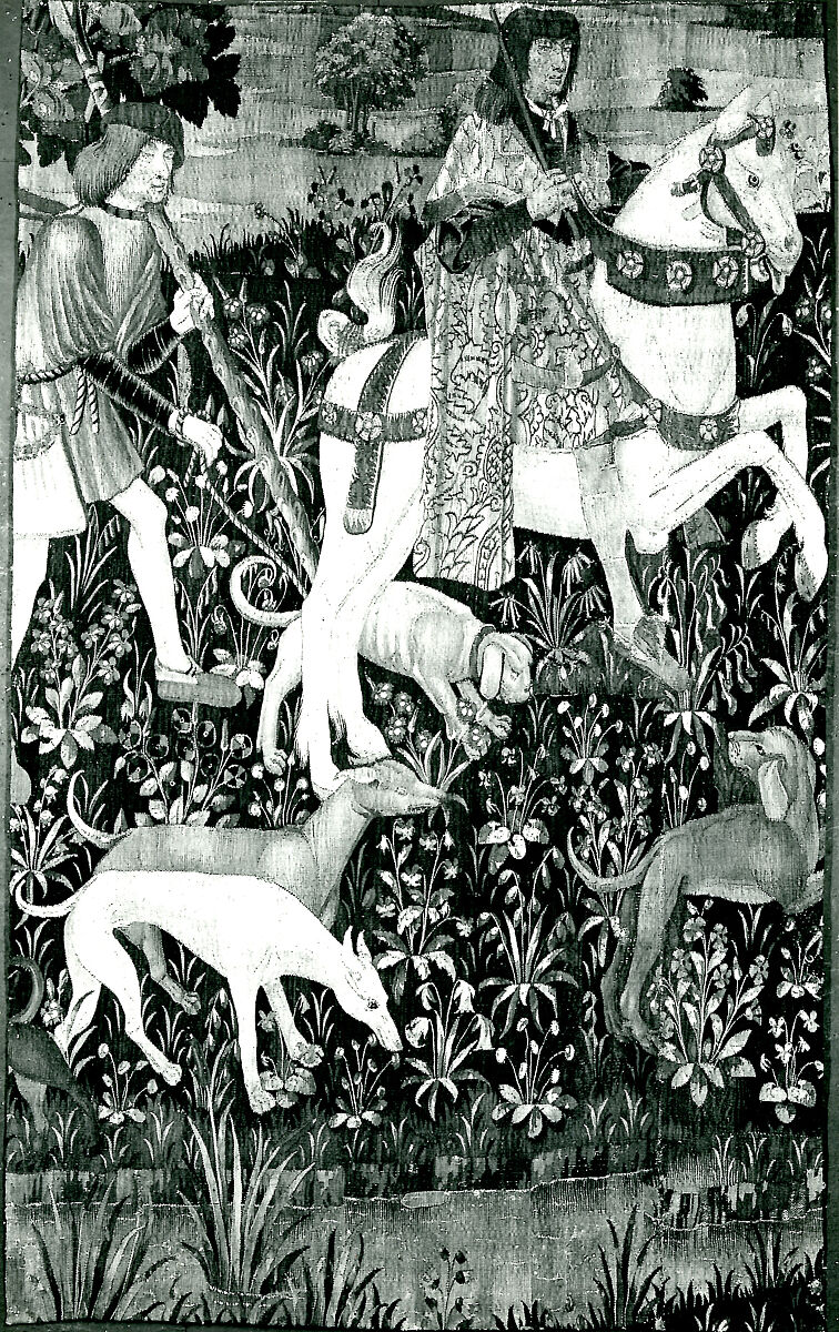 Following the Stag's Trail (From Incidents in a Stag Hunt), Wool warp, wool wefts, South Netherlandish