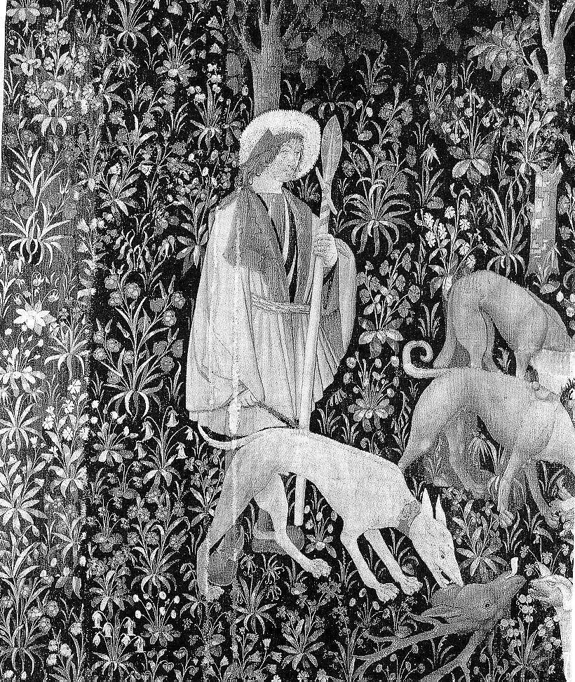 Preparing to Undo the Stag in the Field (From Incidents in a Stag Hunt), Wool warp, wool wefts, South Netherlandish