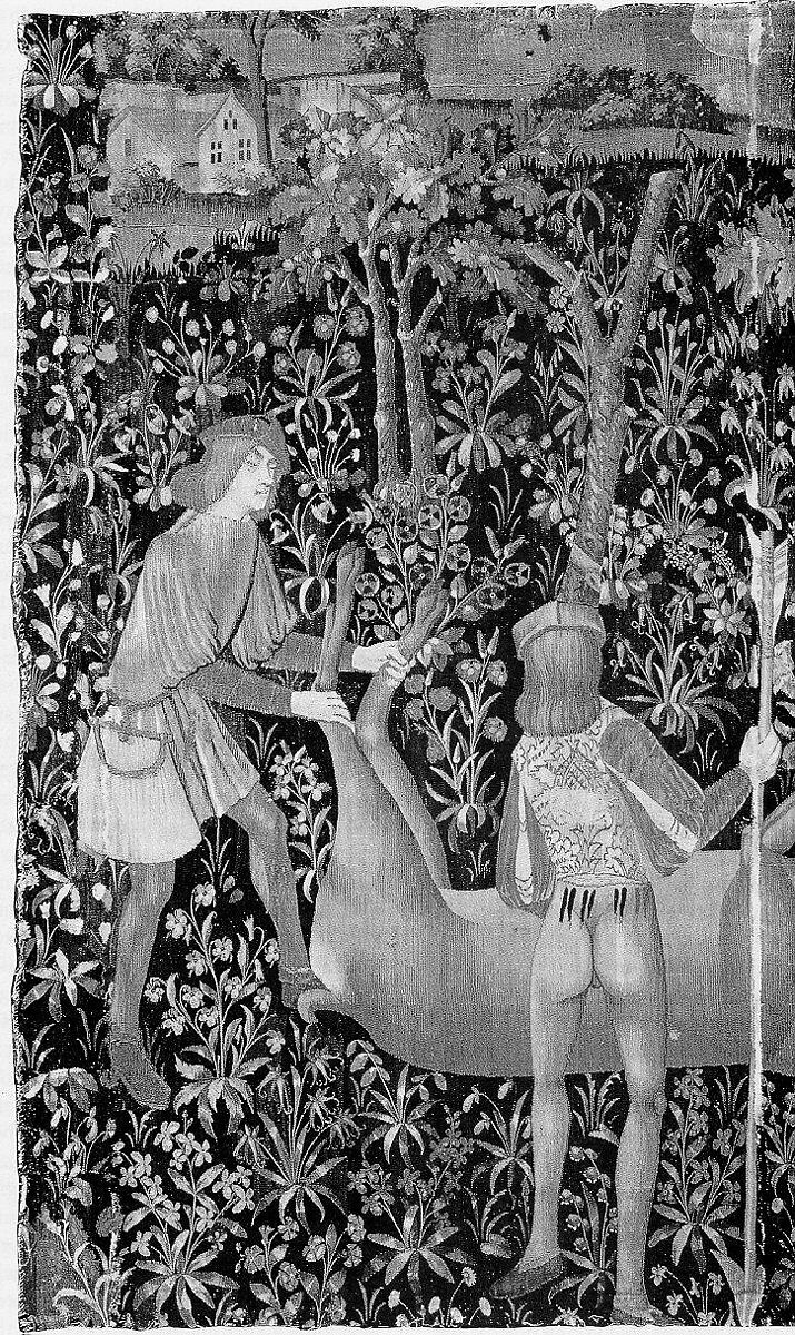 Rewarding the Hounds (From Incidents in a Stag Hunt), Wool warp, wool wefts, South Netherlandish