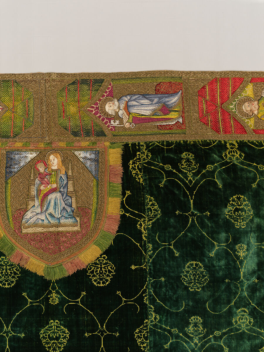 Cope, silk and metal thread on silk, Italian