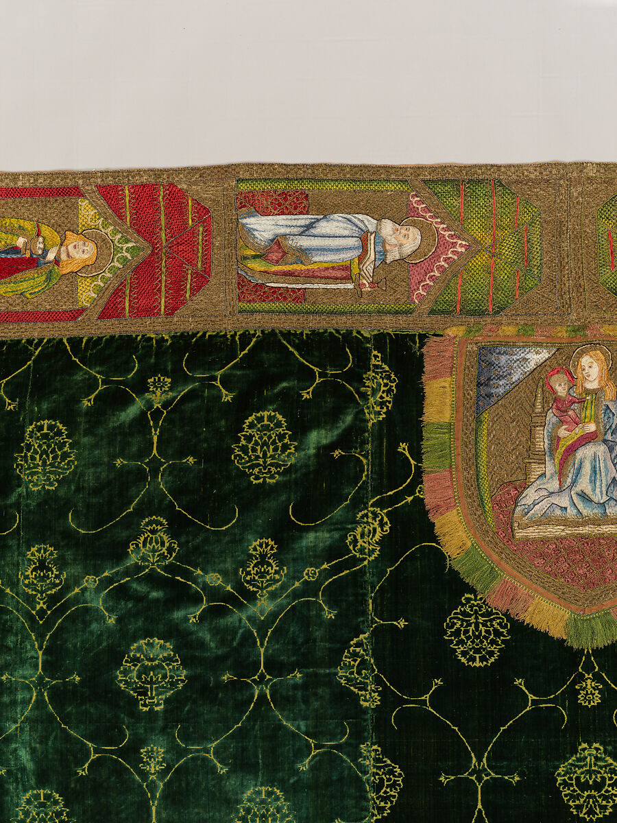 Cope, silk and metal thread on silk, Italian