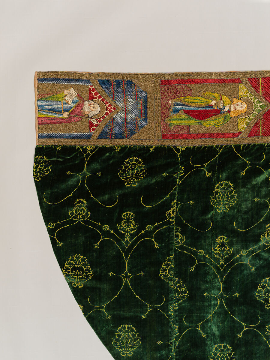 Cope, silk and metal thread on silk, Italian