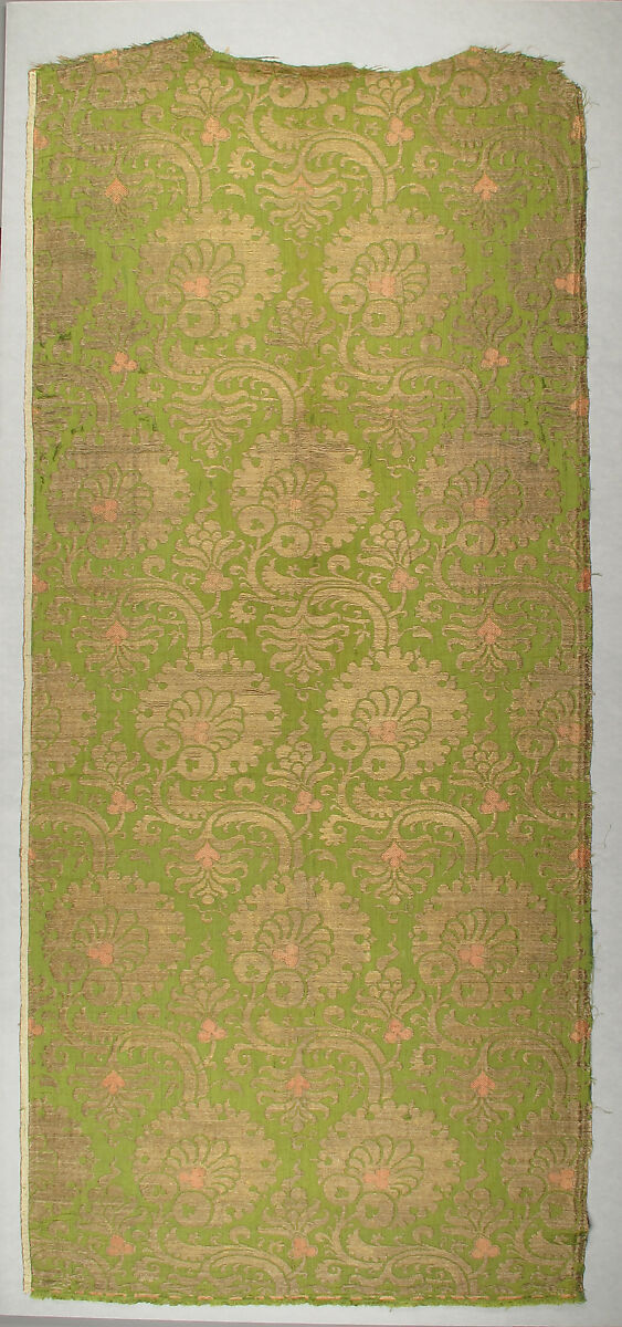 Textile, Brocade, Silk and metal thread, Italian 