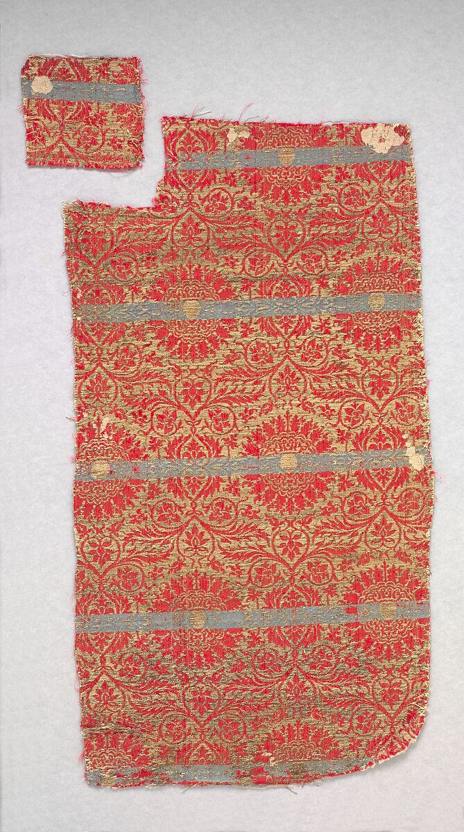 Textile, Silk, metal thread, Italian