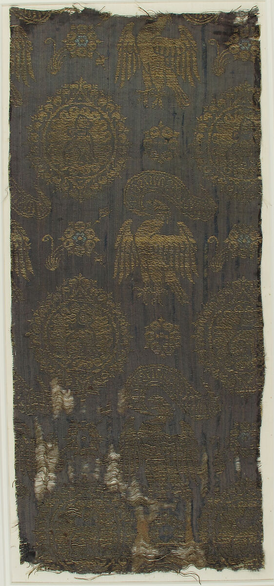 Textile, Silk & metal thread, Italian 