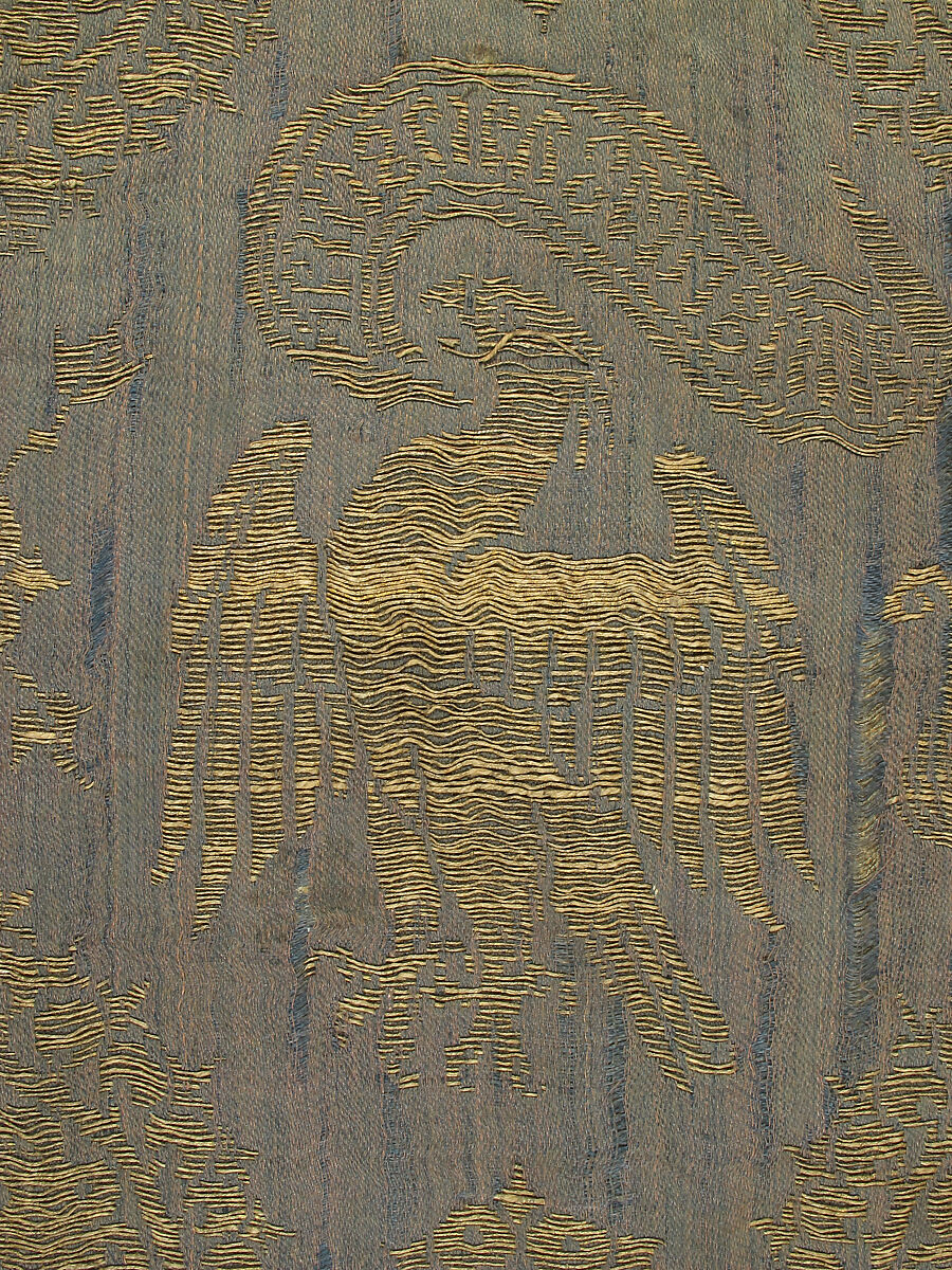 Textile, Silk & metal thread, Italian