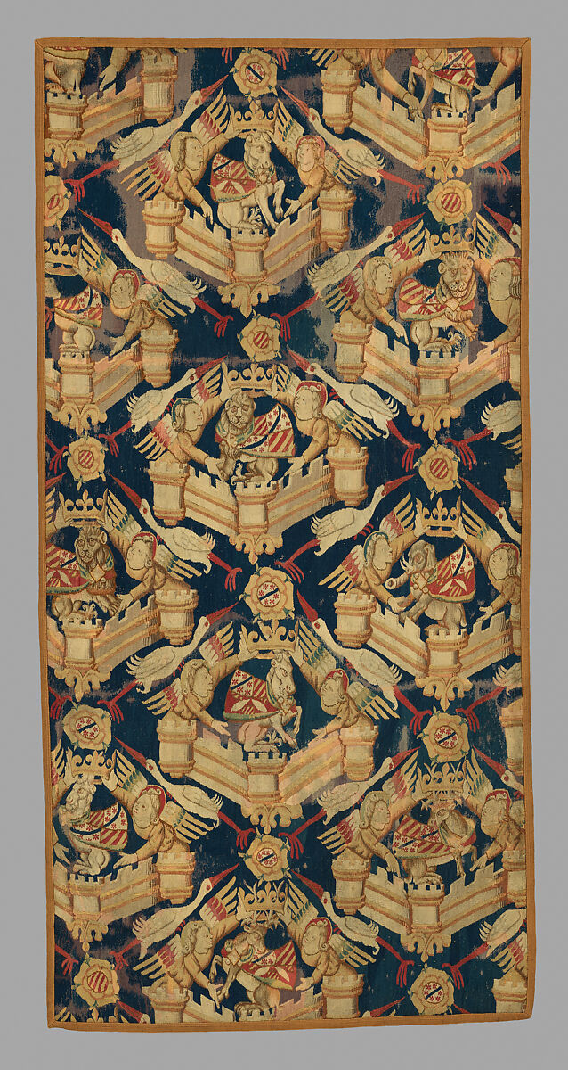 Heraldic Composition, Wool warp, wool wefts, South Netherlandish