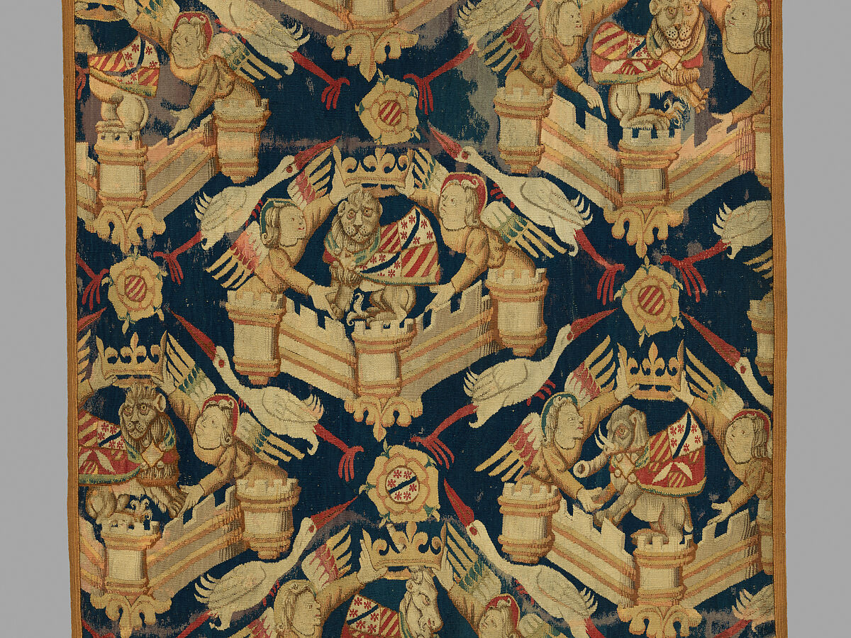 Heraldic Composition, Wool warp, wool wefts, South Netherlandish