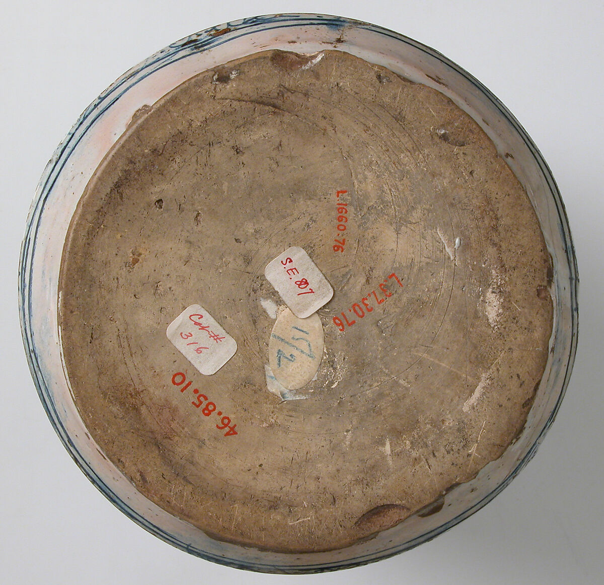 Pharmacy Jar, Tin-glazed earthenware, Italian