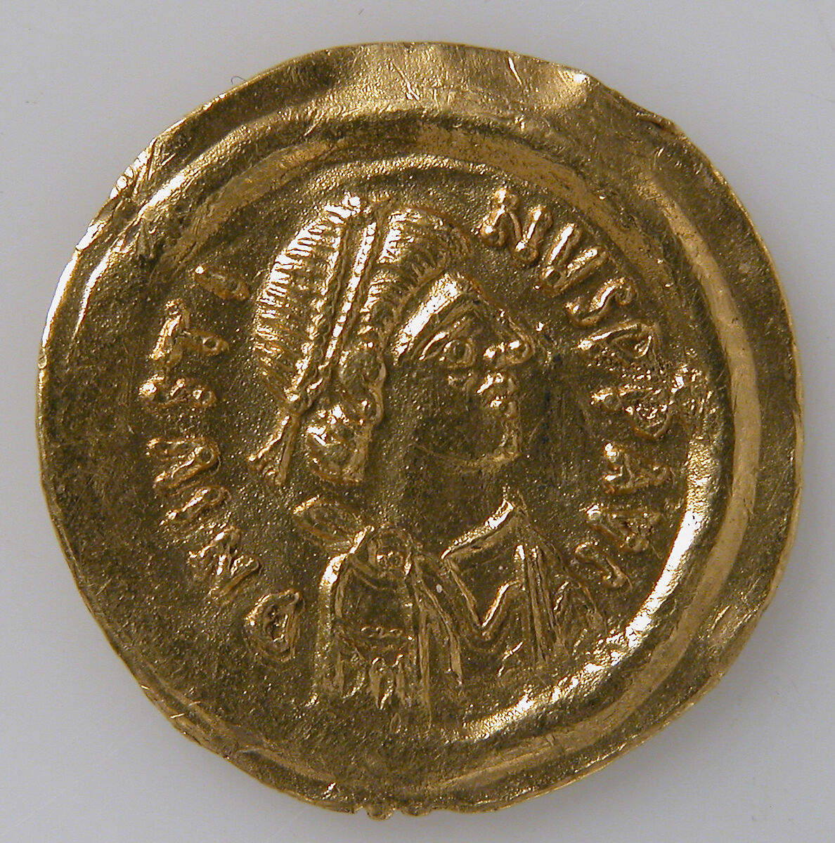 Tremissis of Mauricius Tiberius, Gold, Byzantine 
