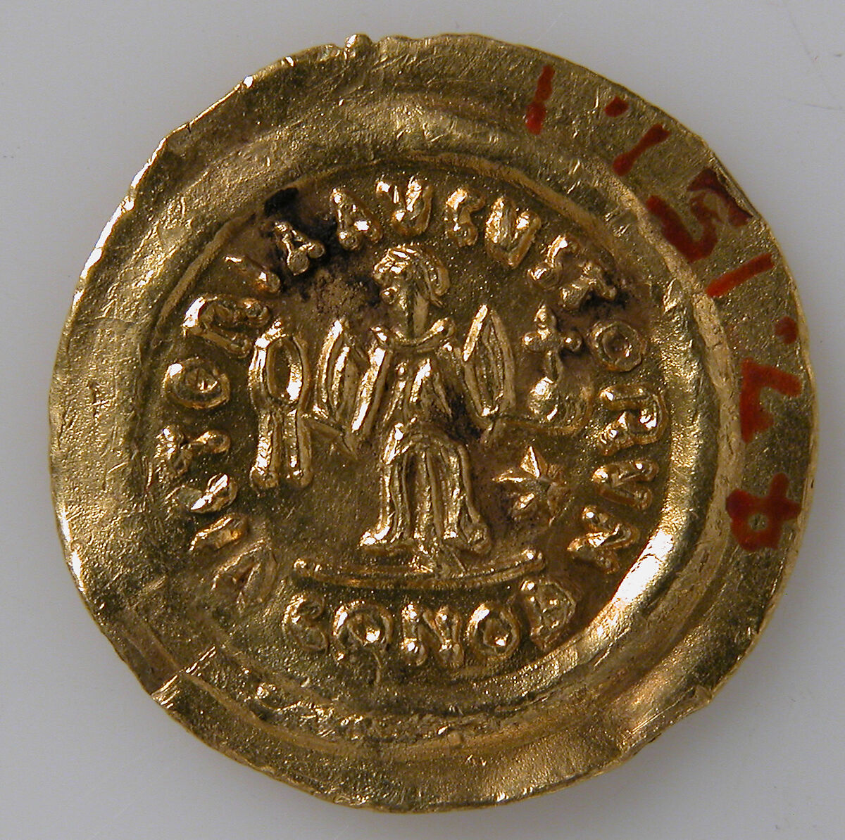Tremissis of Mauricius Tiberius, Gold, Byzantine
