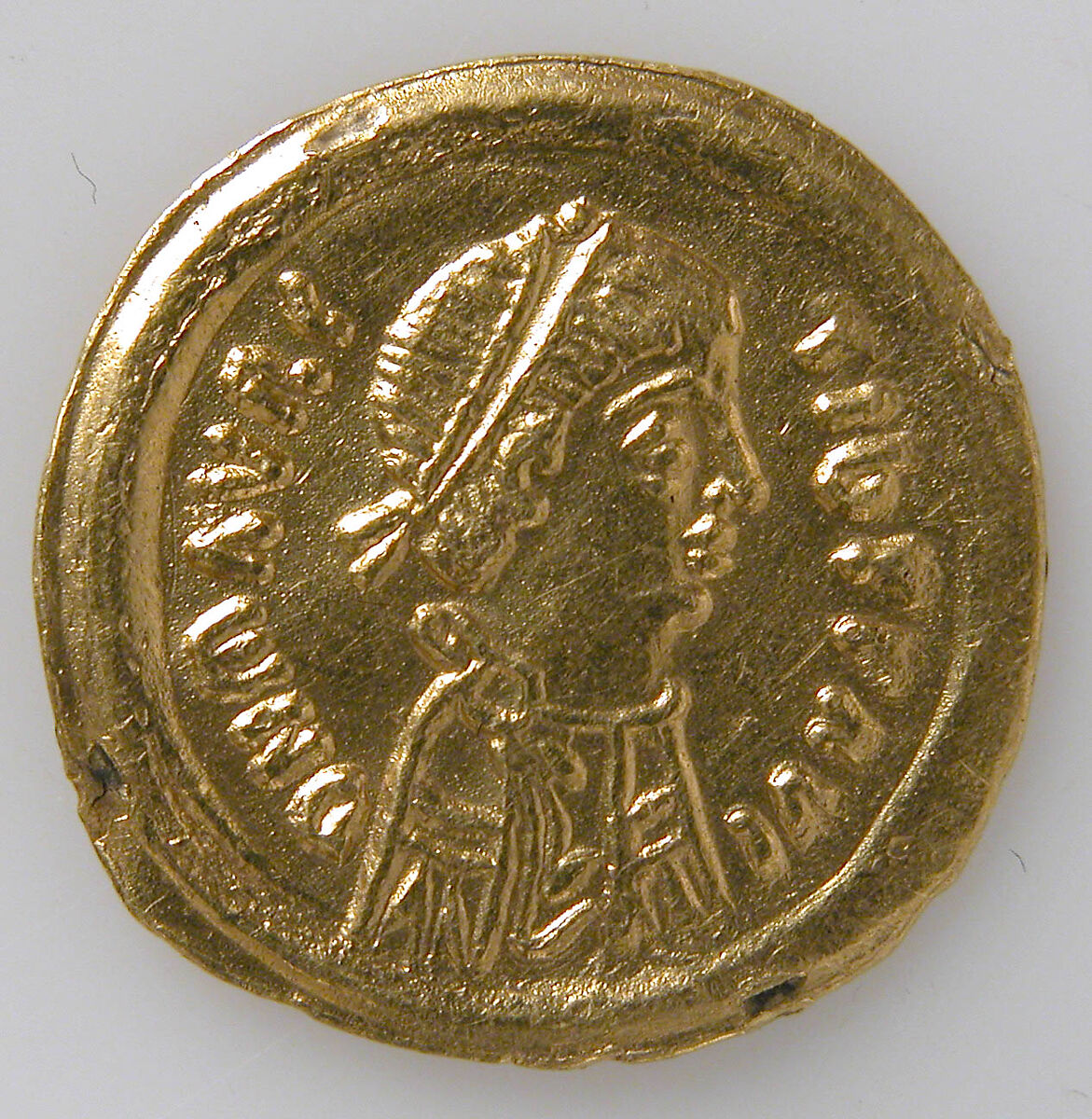 Tremissis of Mauricius Tiberius, Gold, Byzantine 