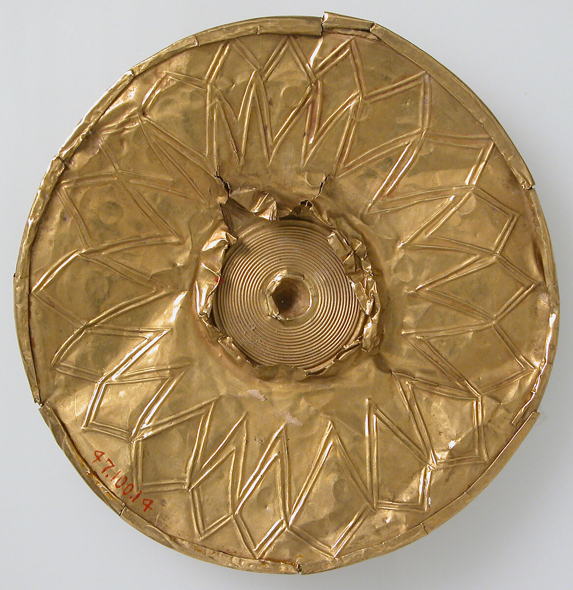 Disk from a Reel, Gold, Irish