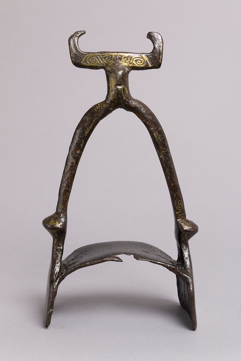 Stirrup, Iron with copper alloy inlay, Anglo-Scandinavian