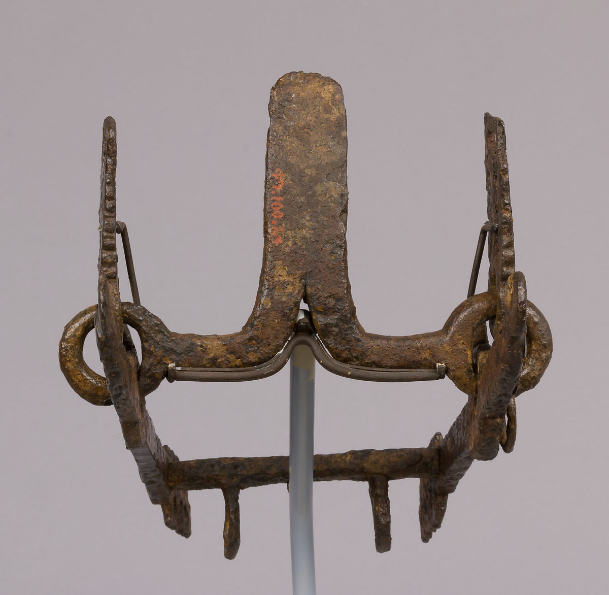 Horse Bit, Iron inlaid with copper alloy, gold, and silver, Visigothic or Byzantine