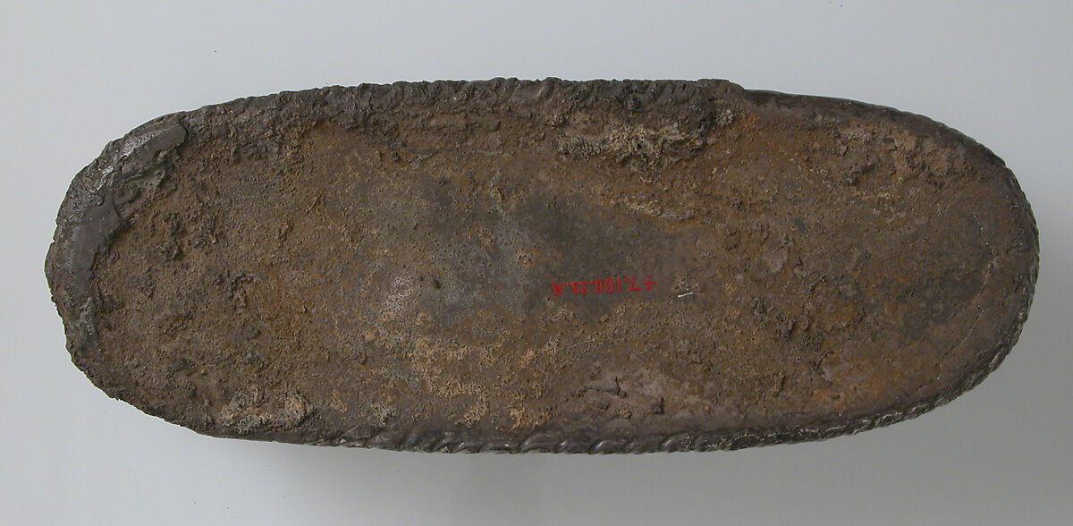 Box with Sleeping Eros, Silver, Roman or Byzantine