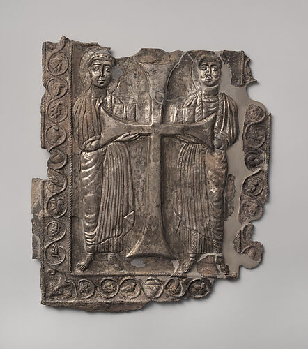 Plaque with Two Saints