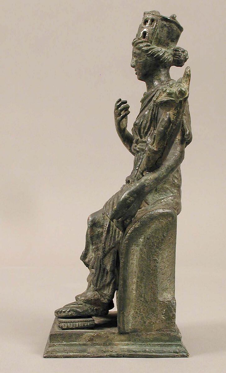 Statuette of the Personification of a City, Copper alloy, Late Roman or Byzantine