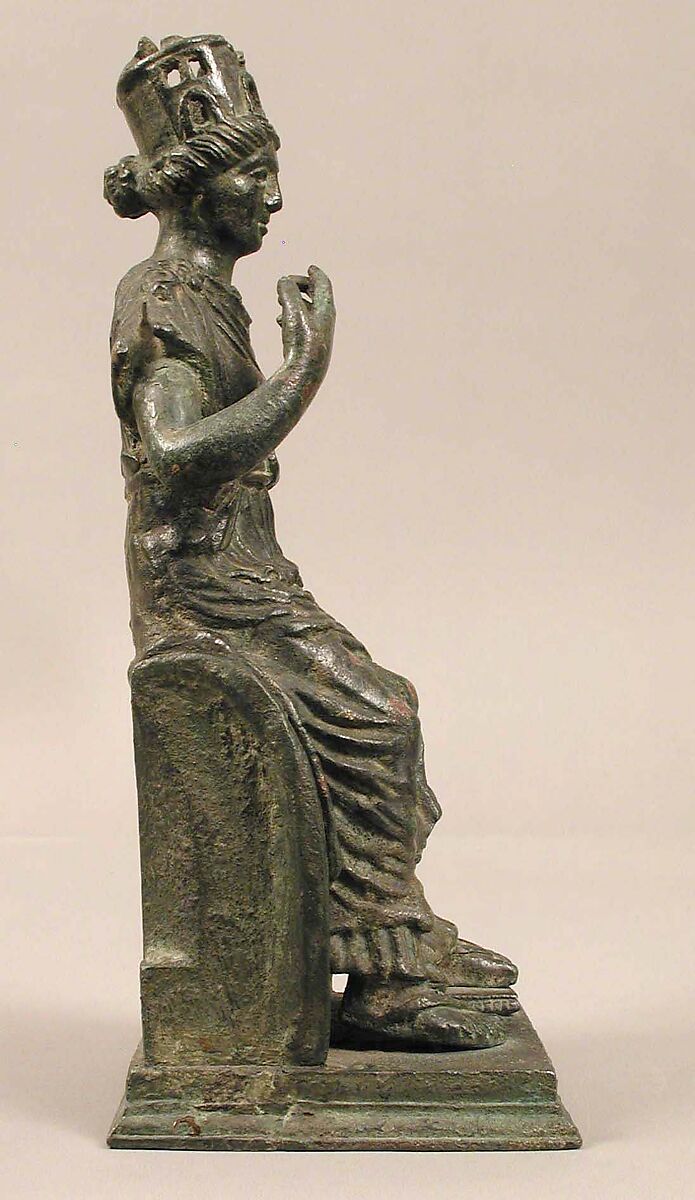 Statuette of the Personification of a City, Copper alloy, Late Roman or Byzantine