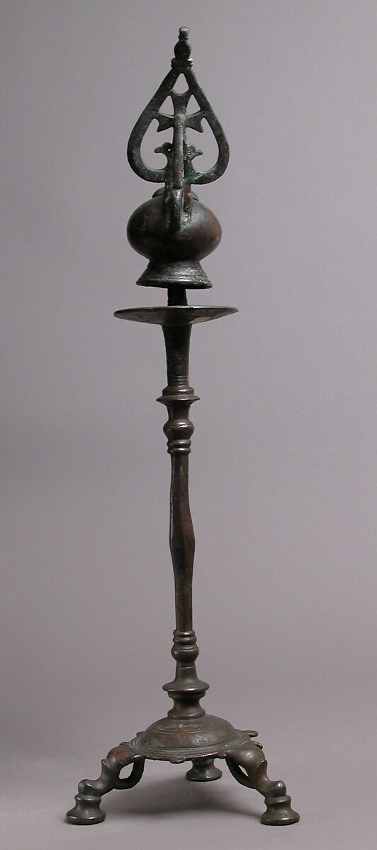 Lamp stand, Bronze, Byzantine